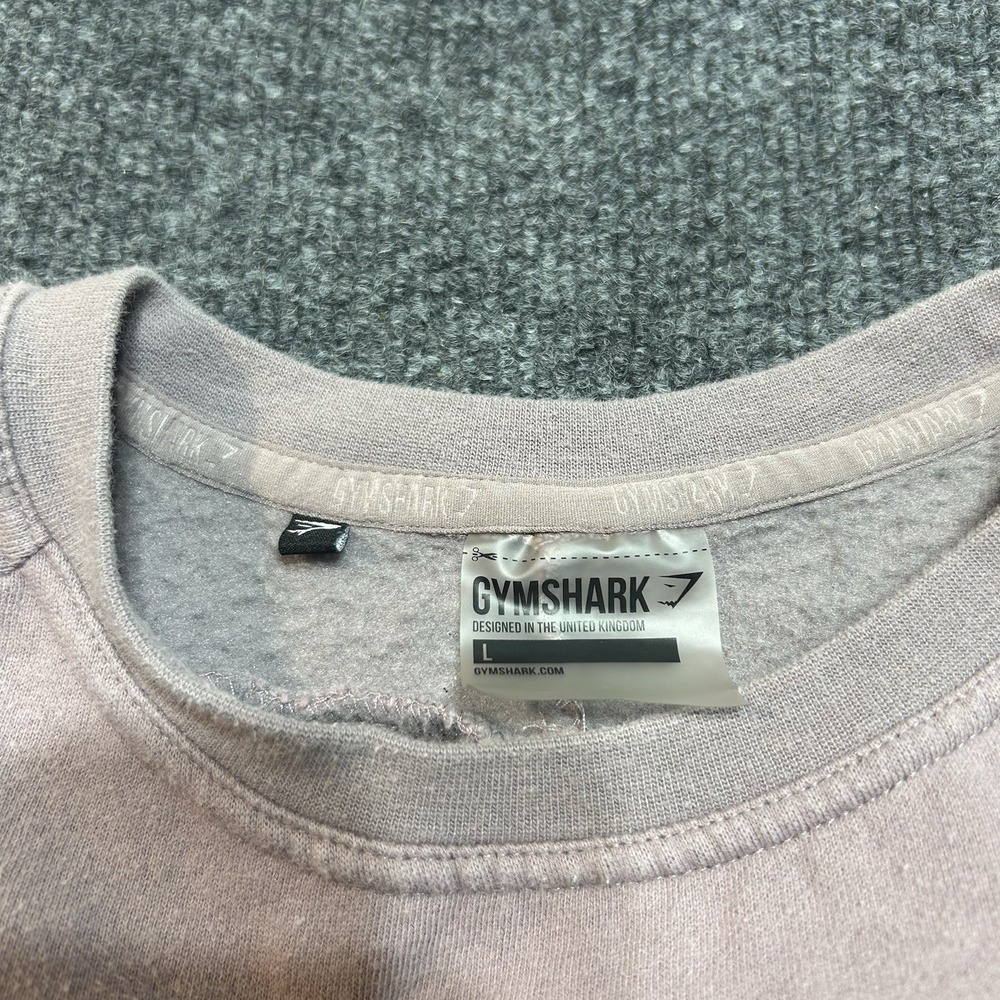 Gymshark Mens Large Sweatshirt Lilac Purple Crew Neck - Picture 4 of 7